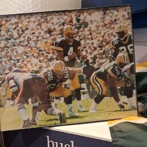 Vintage Football Game Photo in Black Frame